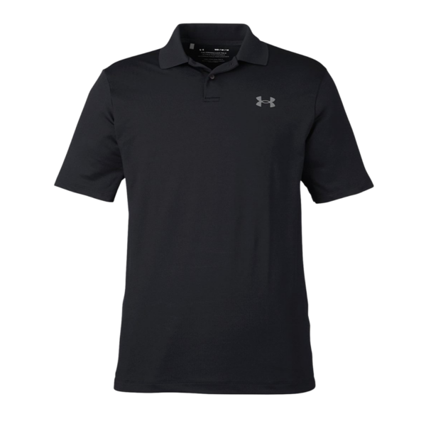 Under Armour Men's Performance 3.0 Golf Polo in Black/PTC Grey