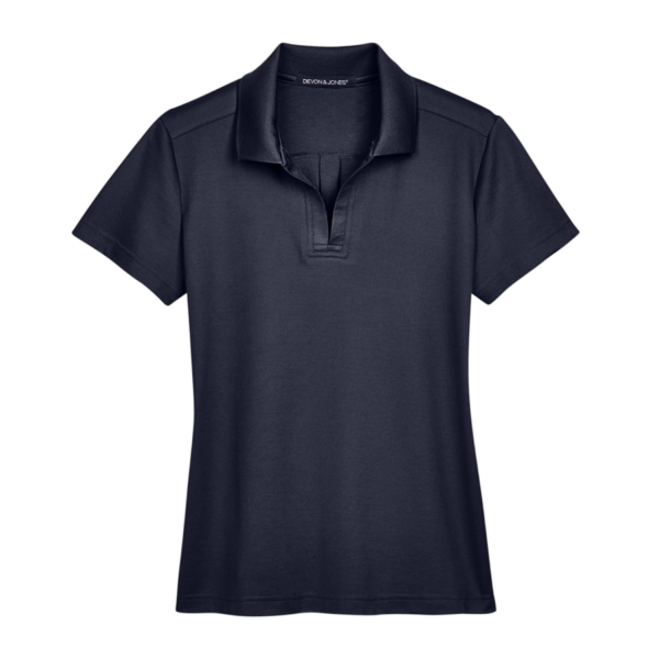 Devon & Jones Women's CrownLux Performance Plaited Polo in Navy