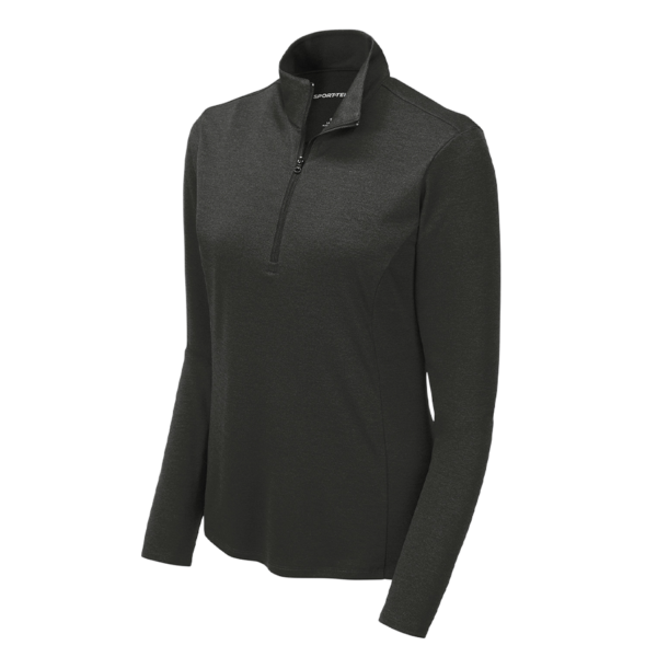 Sport-Tek Women's Endeavor 1/2-Zip Pullover in Black Heather