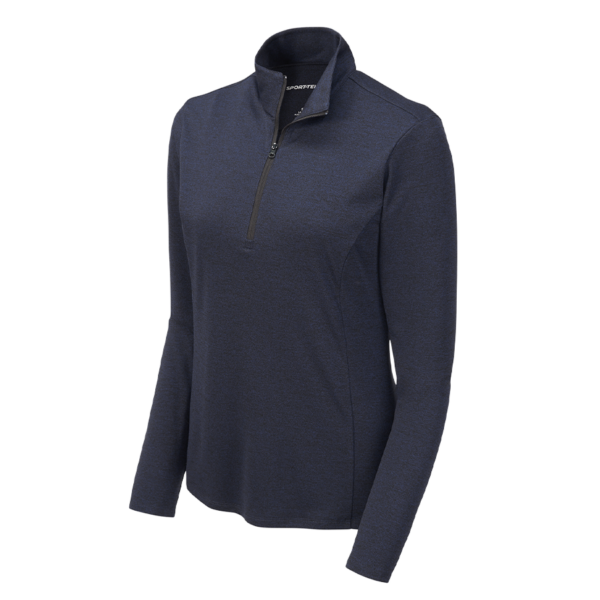 Sport-Tek Women's Endeavor 1/2-Zip Pullover in Deep Navy Heather