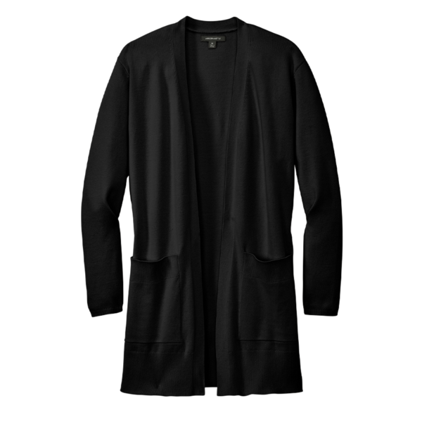 Mercer+Mettle Women’s Open-Front Cardigan Sweater in Deep Black