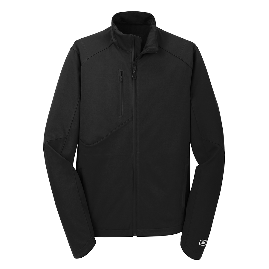 OGIO Crux Soft Shell in Blacktop - Image 1