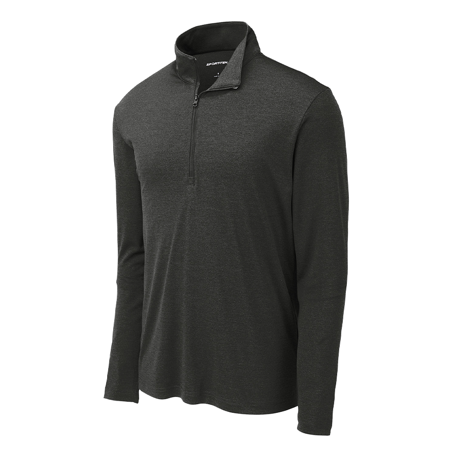 Sport-Tek Endeavor 1/2-Zip Pullover in Black Heather - Image 1