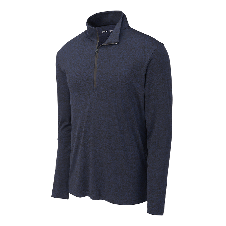 Sport-Tek Endeavor 1/2-Zip Pullover in Deep Navy Heather - Image 1